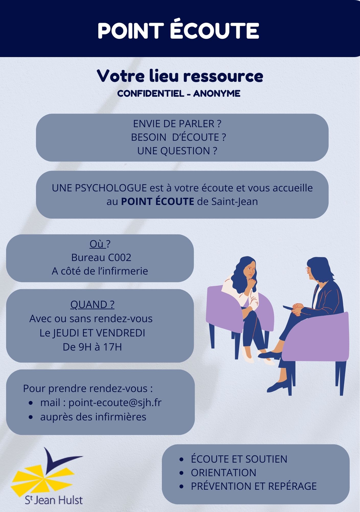 point écoute 2025