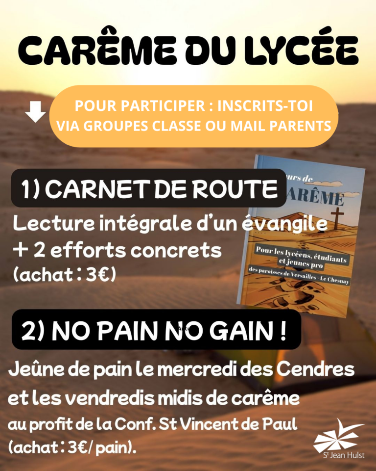 Carême 2026 pour le lycée