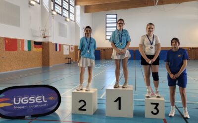 4ème au Championnat du territoire UGSEL d&rsquo;Ile-de-France en badminton