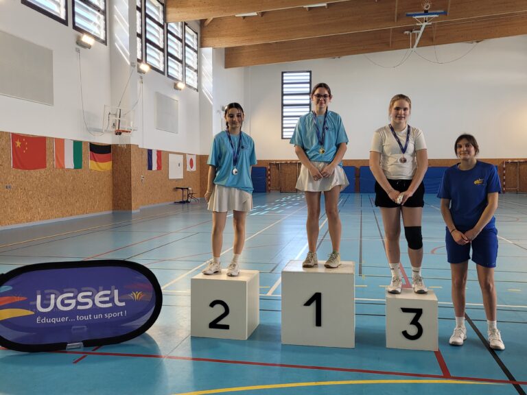 4ème au Championnat du territoire UGSEL d&rsquo;Ile-de-France en badminton