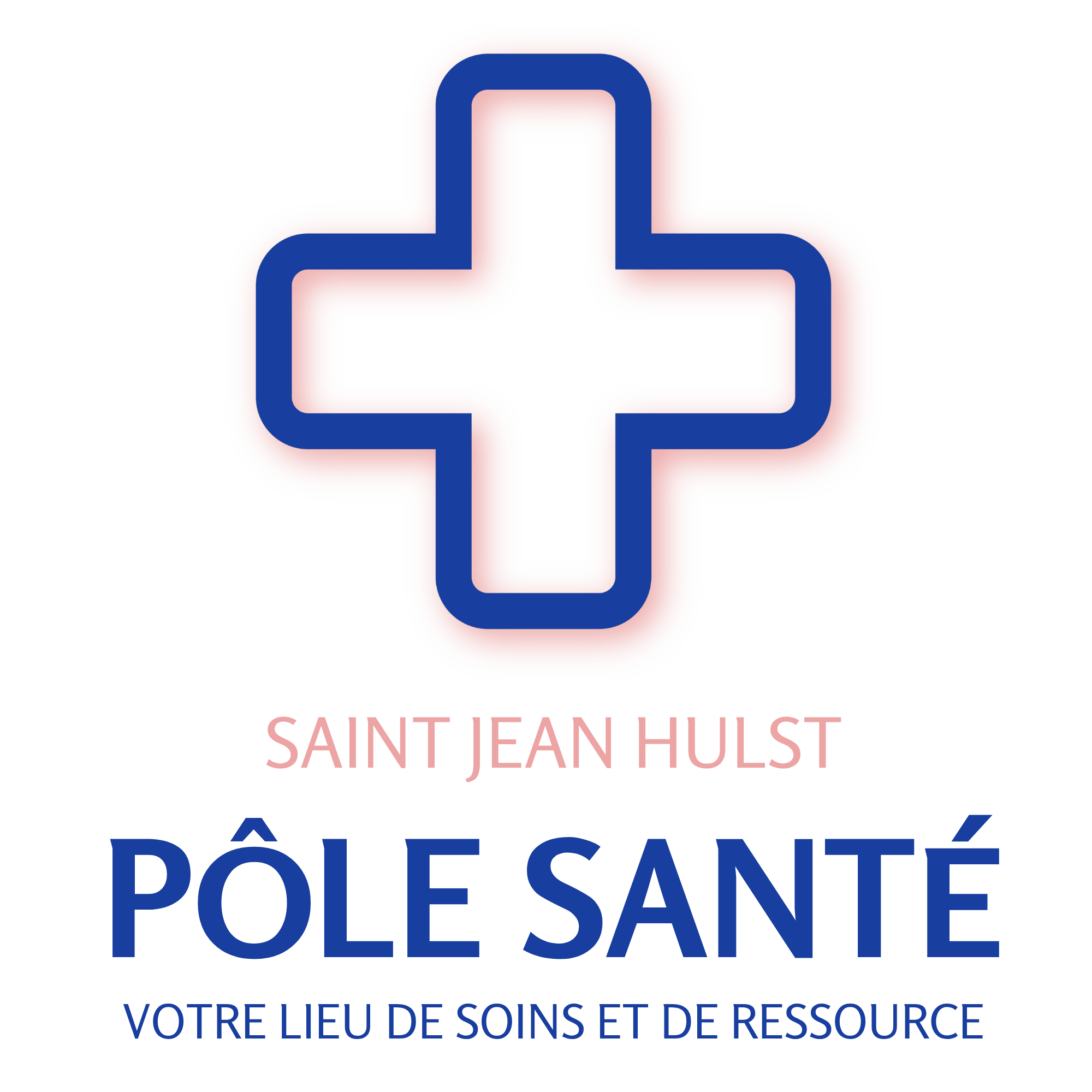 logo pôle santé ombre rose font transparent